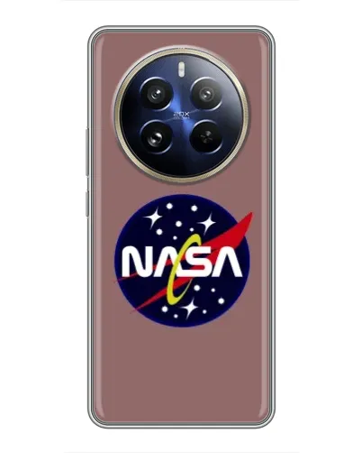 Чехол для Realme 12 Pro Plus с картинкой «NASA — ретро космос»
