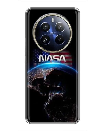 Чехол для Realme 12 Pro Plus с картинкой «Земля из космоса NASA»