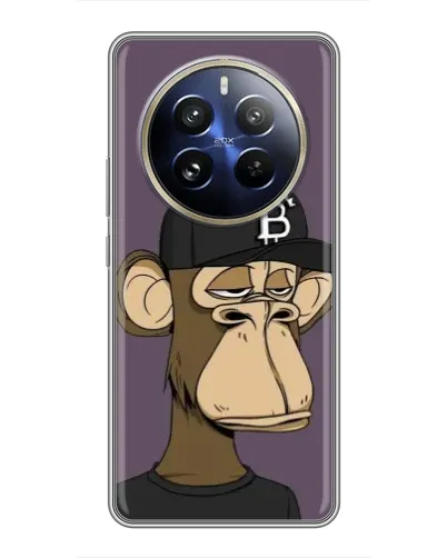 Чехол для Realme 12 Pro Plus с картинкой «Bored Ape в кепке»