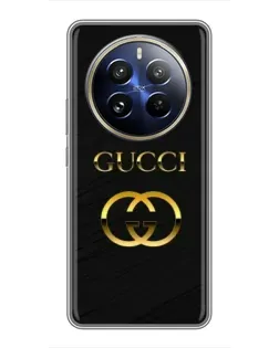 Чохол для Realme 12 Pro Plus з картинкою «Золотий логотип Gucci» Чохол для Realme 12 Pro Plus з картинкою «Золотий логотип Gucci»