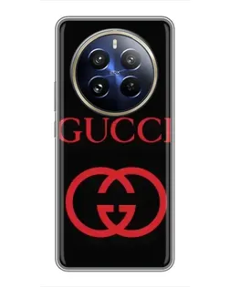 Чохол для Realme 12 Pro Plus з картинкою «Gucci — червоний логотип» Чохол для Realme 12 Pro Plus з картинкою «Gucci — червоний логотип»