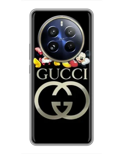 Чехол для Realme 12 Pro Plus с картинкой «Gucci — герои Disney»