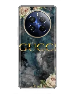 Чохол для Realme 12 Pro Plus з картинкою «Абстрактні квіти Gucci» Чохол для Realme 12 Pro Plus з картинкою «Абстрактні квіти Gucci»