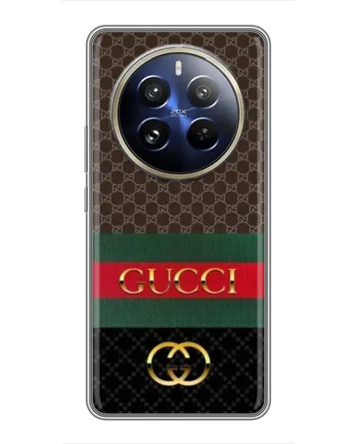 Чехол для Realme 12 Pro Plus с картинкой «Gucci — брендированный десерт»