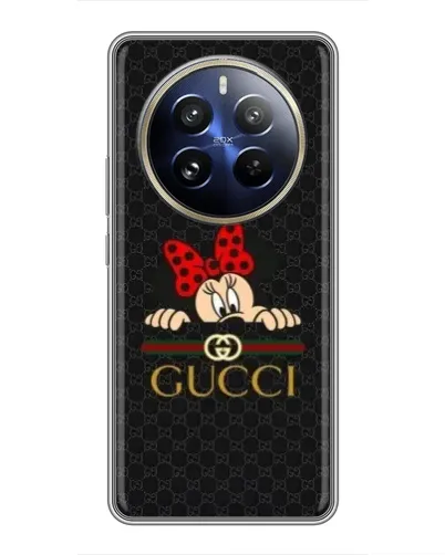 Чехол для Realme 12 Pro Plus с картинкой «Минни Маус Gucci — черный» Чехол для Realme 12 Pro Plus с картинкой «Минни Маус Gucci — черный»