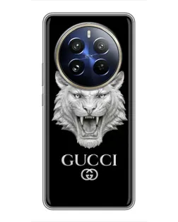 Чохол для Realme 12 Pro Plus з картинкою «Gucci — срібний лев» Чохол для Realme 12 Pro Plus з картинкою «Gucci — срібний лев»