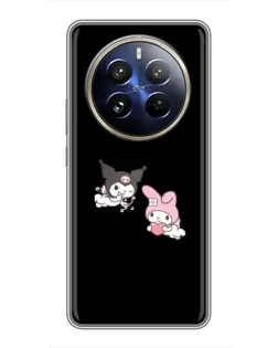Чехол для Realme 12 Pro Plus с картинкой «My Melody и Kuromi» Чехол для Realme 12 Pro Plus с картинкой «My Melody и Kuromi»