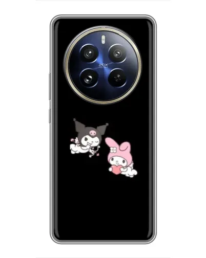 Чехол для Realme 12 Pro Plus с картинкой «My Melody и Kuromi» Чехол для Realme 12 Pro Plus с картинкой «My Melody и Kuromi»