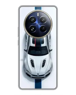 Чехол для Realme 12 Pro Plus с картинкой «Вид сверху — BMW M»