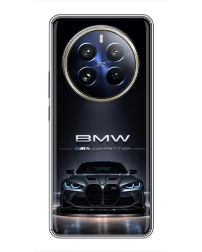 Чехол для Realme 12 Pro Plus с картинкой «BMW сквозь ночной город» Чехол для Realme 12 Pro Plus с картинкой «BMW сквозь ночной город»