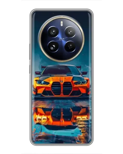 Чехол для Realme 12 Pro Plus с картинкой «BMW — золотая эмблема» Чехол для Realme 12 Pro Plus с картинкой «BMW — золотая эмблема»