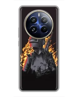 Чохол для Realme 12 Pro Plus з картинкою «PUBG — вогняний силует» Чохол для Realme 12 Pro Plus з картинкою «PUBG — вогняний силует»