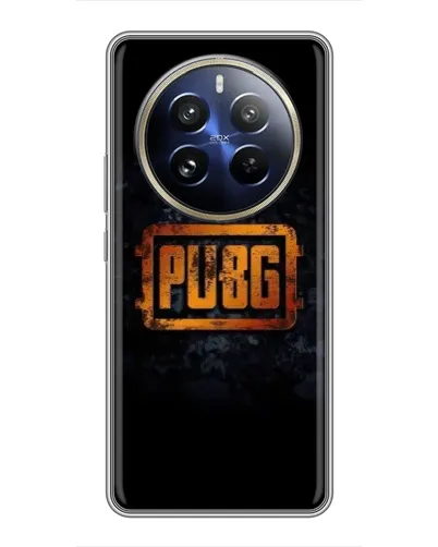 Чехол для Realme 12 Pro Plus с картинкой «PUBG — золотой логотип» Чехол для Realme 12 Pro Plus с картинкой «PUBG — золотой логотип»