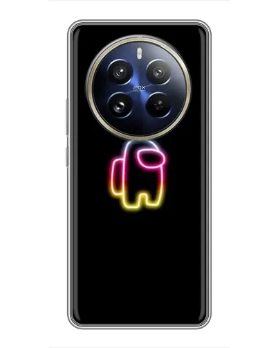 Чехол для Realme 12 Pro Plus с картинкой «Among Us градиент» Чехол для Realme 12 Pro Plus с картинкой «Among Us градиент»