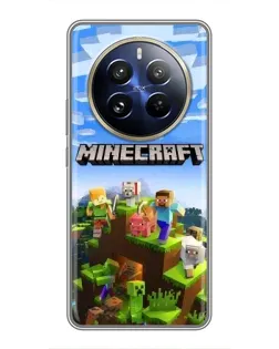 Чохол для Realme 12 Pro Plus з картинкою «Minecraft класичний світ»