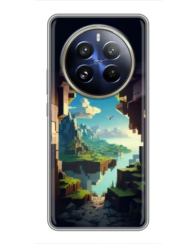 Чехол для Realme 12 Pro Plus с картинкой «Вид из пещеры»