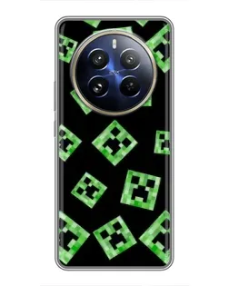 Чохол для Realme 12 Pro Plus з картинкою «Паттерн з кріперами»