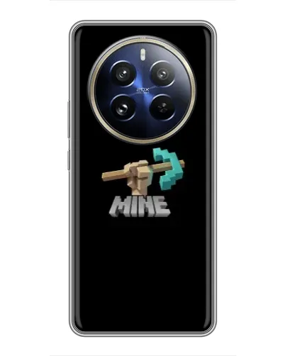 Чехол для Realme 12 Pro Plus с картинкой «Алмазная кирка»