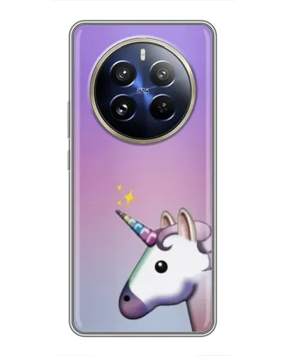Чехол для Realme 12 Pro Plus с картинкой «Единорог градиент» Чехол для Realme 12 Pro Plus с картинкой «Единорог градиент»