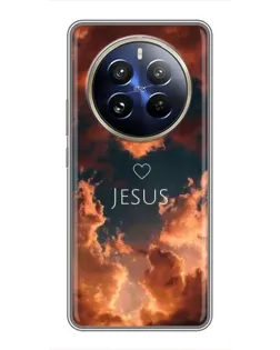 Чехол для Realme 12 Pro Plus с картинкой «Сияние Имени Jesus»