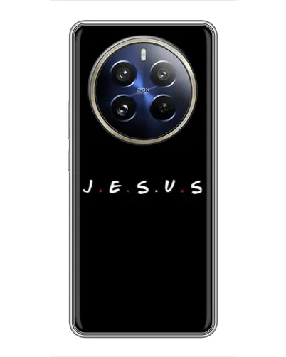 Чехол для Realme 12 Pro Plus с картинкой «Точки веры J.E.S.U.S.»