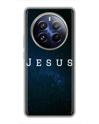Чехол для Realme 12 Pro Plus с картинкой «Звездное небо Jesus»