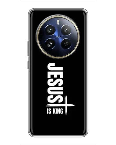 Чехол для Realme 12 Pro Plus с картинкой «Вертикаль веры Jesus»