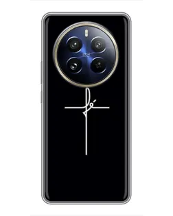 Чехол для Realme 12 Pro Plus с картинкой «Тонкий крест»