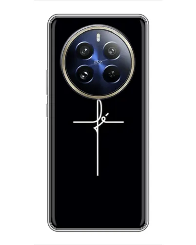 Чехол для Realme 12 Pro Plus с картинкой «Тонкий крест» Чехол для Realme 12 Pro Plus с картинкой «Тонкий крест»