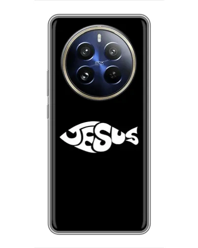 Чехол для Realme 12 Pro Plus с картинкой «Рыба Jesus» Чехол для Realme 12 Pro Plus с картинкой «Рыба Jesus»