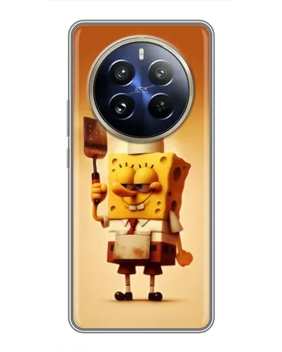 Чехол для Realme 12 Pro Plus с картинкой «Губка Боб повар» Чехол для Realme 12 Pro Plus с картинкой «Губка Боб повар»
