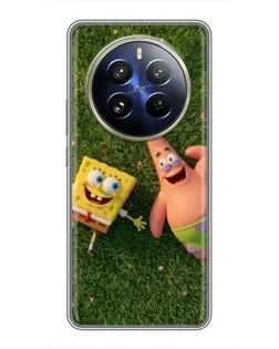Чехол для Realme 12 Pro Plus с картинкой «Друзья на лужайке» Чехол для Realme 12 Pro Plus с картинкой «Друзья на лужайке»