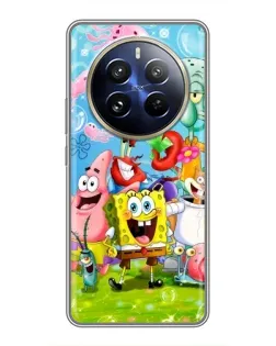 Чехол для Realme 12 Pro Plus с картинкой «Губка Боб и друзья» Чехол для Realme 12 Pro Plus с картинкой «Губка Боб и друзья»