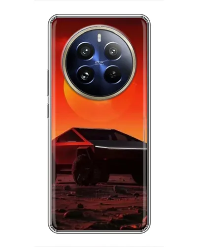 Чехол для Realme 12 Pro Plus с картинкой «Cybertruck на Марсе» Чехол для Realme 12 Pro Plus с картинкой «Cybertruck на Марсе»