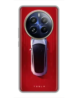 Чохол для Realme 12 Pro Plus з картинкою «Tesla Top View»