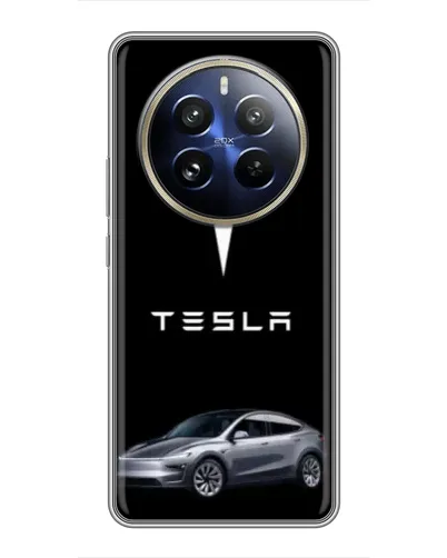 Чехол для Realme 12 Pro Plus с картинкой «Tesla Model Y» Чехол для Realme 12 Pro Plus с картинкой «Tesla Model Y»