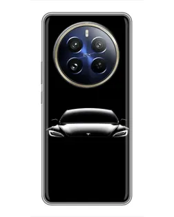 Чохол для Realme 12 Pro Plus з картинкою «Фари Tesla Night»