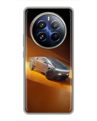 Чехол для Realme 12 Pro Plus с картинкой «Cybertruck в пустыне» Чехол для Realme 12 Pro Plus с картинкой «Cybertruck в пустыне»
