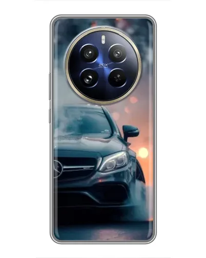 Чехол для Realme 12 Pro Plus с картинкой «Mercedes — ночной город» Чехол для Realme 12 Pro Plus с картинкой «Mercedes — ночной город»