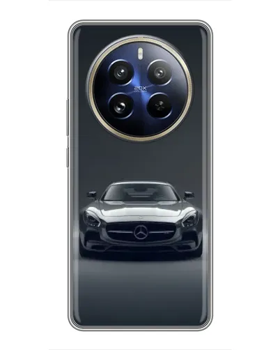Чехол для Realme 12 Pro Plus с картинкой «Mercedes на черном» Чехол для Realme 12 Pro Plus с картинкой «Mercedes на черном»