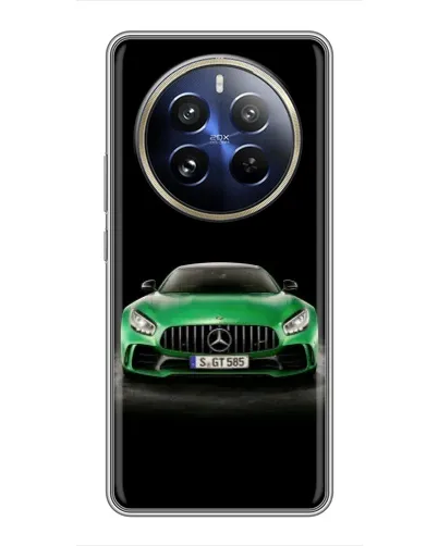 Чехол для Realme 12 Pro Plus с картинкой «Mercedes — неоновый лого» Чехол для Realme 12 Pro Plus с картинкой «Mercedes — неоновый лого»