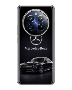 Чехол для Realme 12 Pro Plus с картинкой «Mercedes — решетка радиатора»