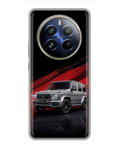 Чехол для Realme 12 Pro Plus с картинкой «Mercedes G-Class красный» Чехол для Realme 12 Pro Plus с картинкой «Mercedes G-Class красный»