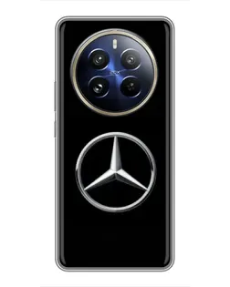 Чехол для Realme 12 Pro Plus с картинкой «Mercedes классический лого»