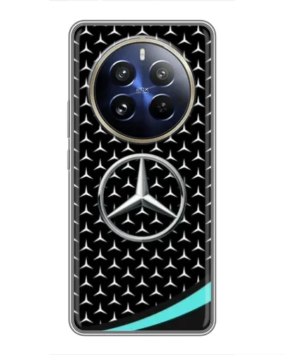 Чехол для Realme 12 Pro Plus с картинкой «Mercedes — бирюзовый акцент» Чехол для Realme 12 Pro Plus с картинкой «Mercedes — бирюзовый акцент»