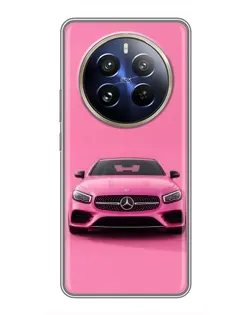 Чехол для Realme 12 Pro Plus с картинкой «Розовый Mercedes AMG» Чехол для Realme 12 Pro Plus с картинкой «Розовый Mercedes AMG»
