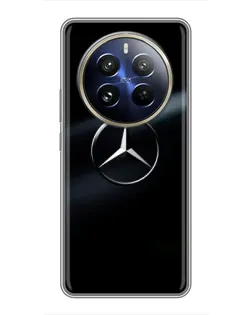 Чехол для Realme 12 Pro Plus с картинкой «Mercedes на металле» Чехол для Realme 12 Pro Plus с картинкой «Mercedes на металле»