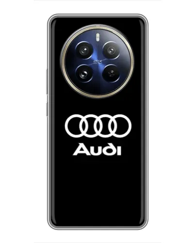 Чехол для Realme 12 Pro Plus с картинкой «Классическое лого Audi»
