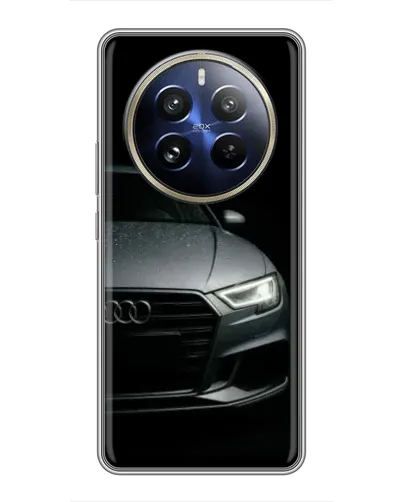 Чехол для Realme 12 Pro Plus с картинкой «Audi — детализация кузова»