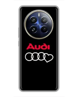 Чохол для Realme 12 Pro Plus з картинкою «Логотип Audi Heart» Чохол для Realme 12 Pro Plus з картинкою «Логотип Audi Heart»